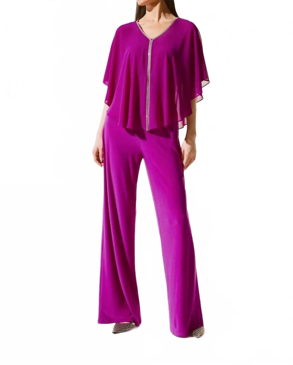 NEW JOSEPH RIBKOFF chiffon poncho top in empress